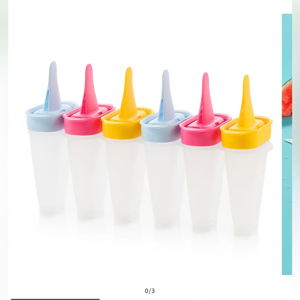 Tupperware Colorful Ice Pop Mold Set, Fun For Kids!